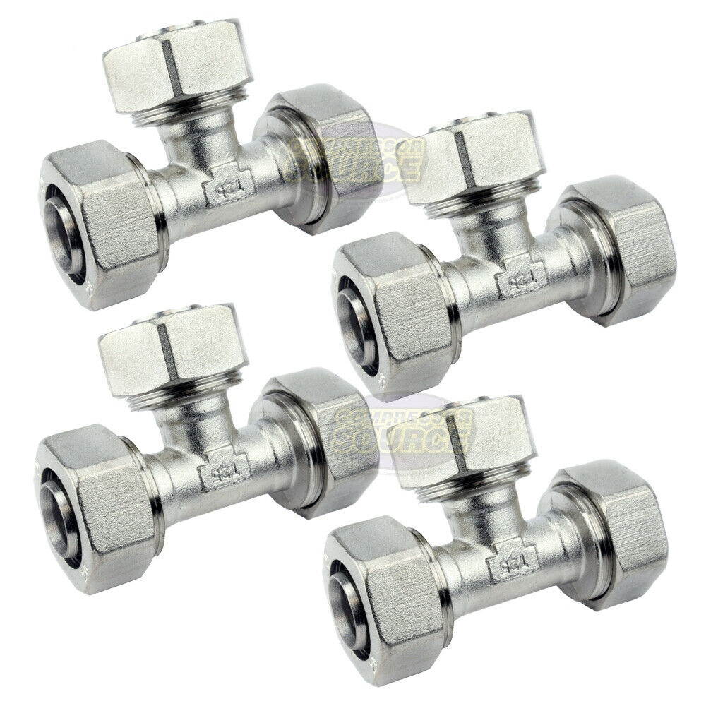 4 Pack RapidAir   Compressed Air Piping 3/4" Tee M8011 Max Line Rapid Air