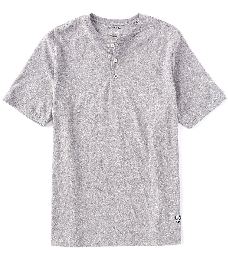 Cremieux Spacedye Short-Sleeve Henley