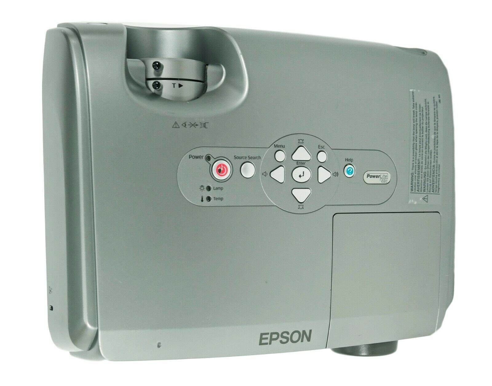 Epson 62C 3LCD Projector (EMP-62) HD 1080i 2000 ANSI Lumens 800 x 600 HDMI-adapter Home Theater with Accessories bundle