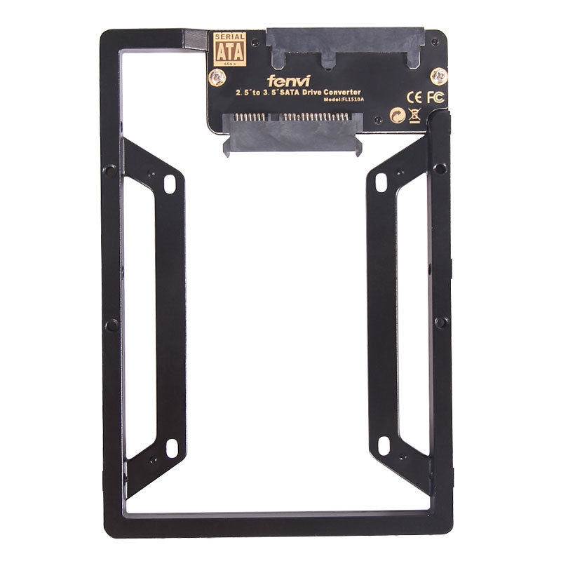 Fenvi New 2.5" to 3.5" Internal SSD Hard Drive SATA Drive Converter Bracket Adapter Kit W/ Bay Converter adapter + Screws,support Desktop/PC/Mac,Fit Windows /Mac Os