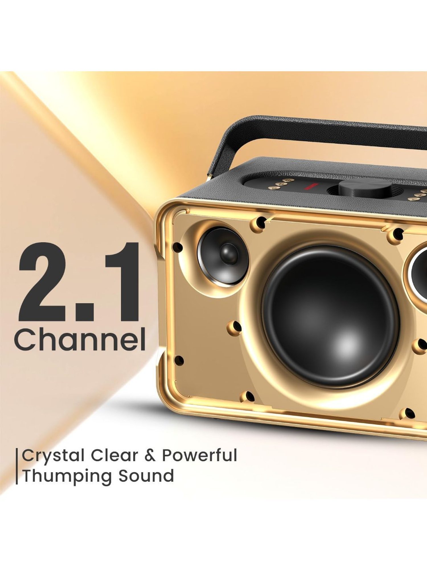 Portronics Harmony 80W Premium Portable HD Sound Speaker with Upto 6 Hours Playtime (Black)