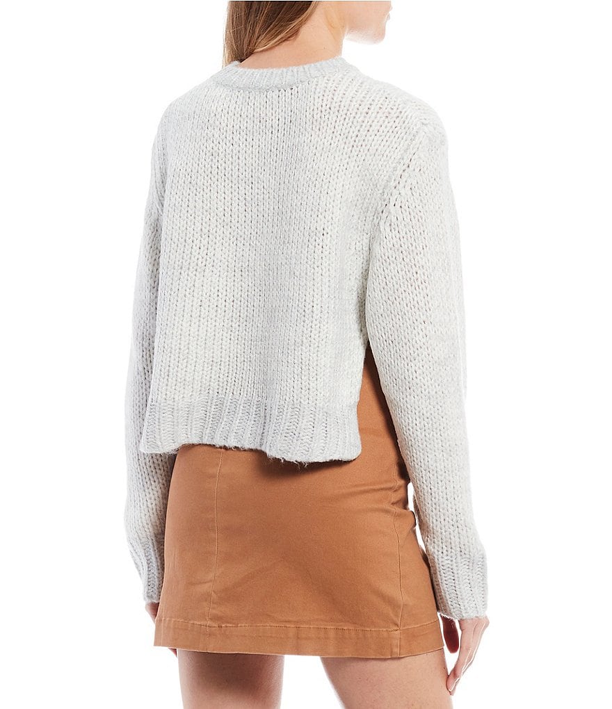 GB Cropped Ribbed Sweater
