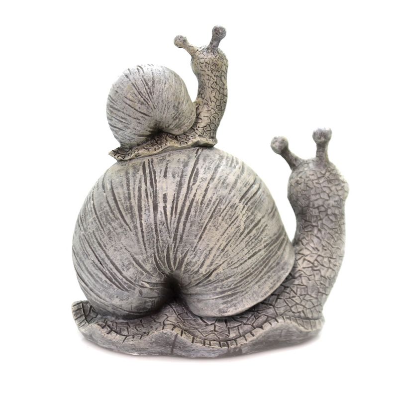 Home & Garden 8.75" Snail & Baby Statue Summer Garden Decor Roman, Inc  -  Outdoor Sculptures And Statues