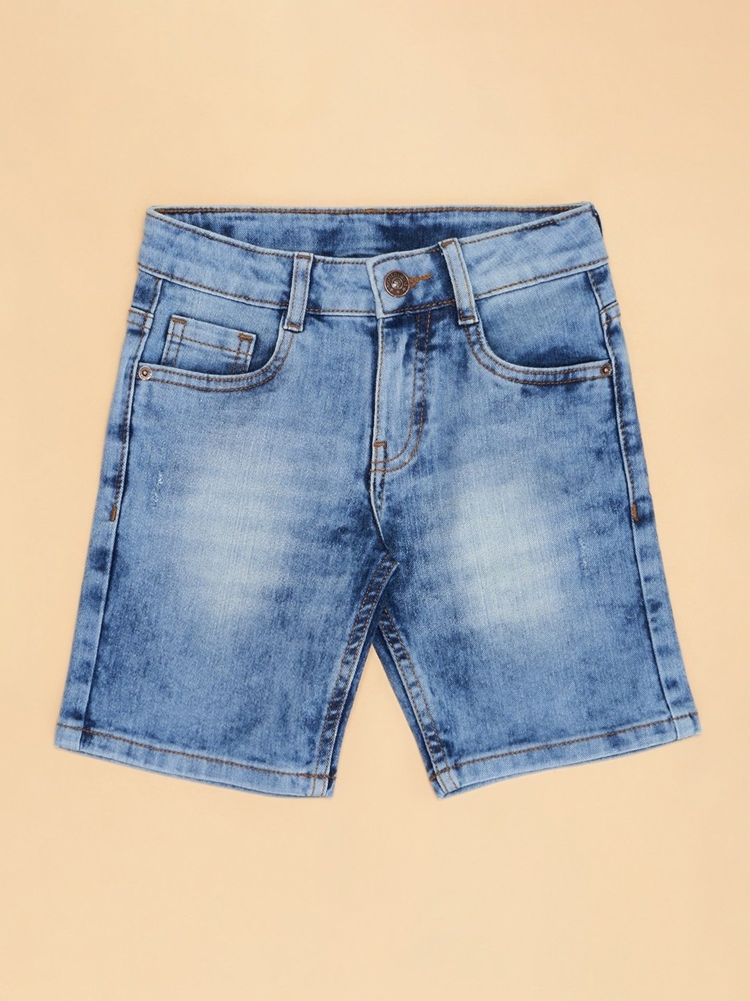 Pantaloons Junior Boys Blue Solid Shorts