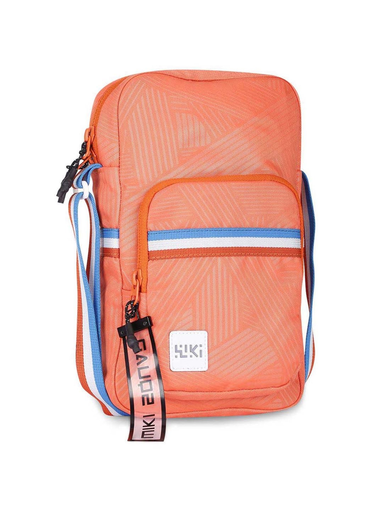 Wiki Orange Solid Medium Cross Body Bag