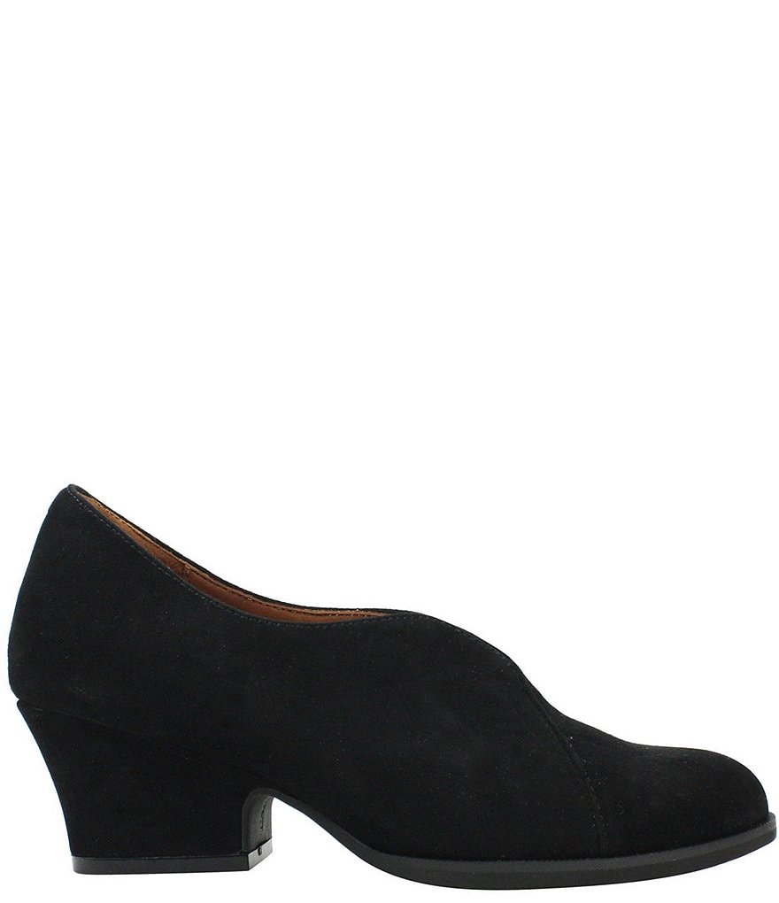 L'Amour Des Pieds Jesicca Suede Block Heel Shooties