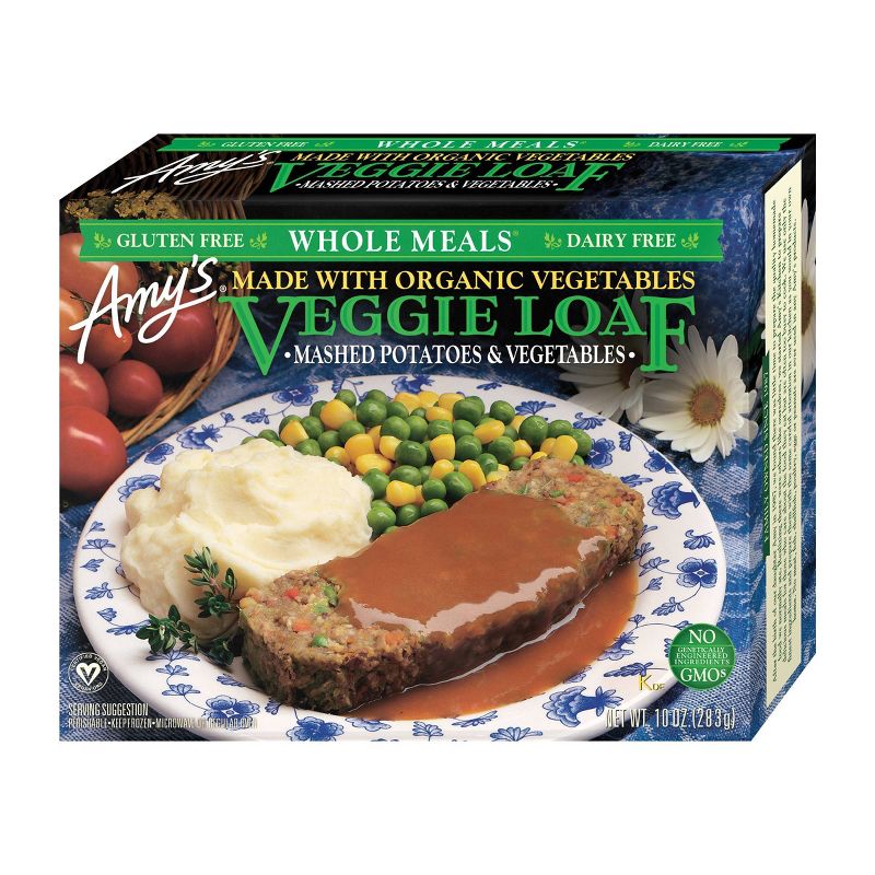 Amy's Gluten and Dairy Free Frozen Organic Veggie Loaf & Mashed Potatoes - 10oz