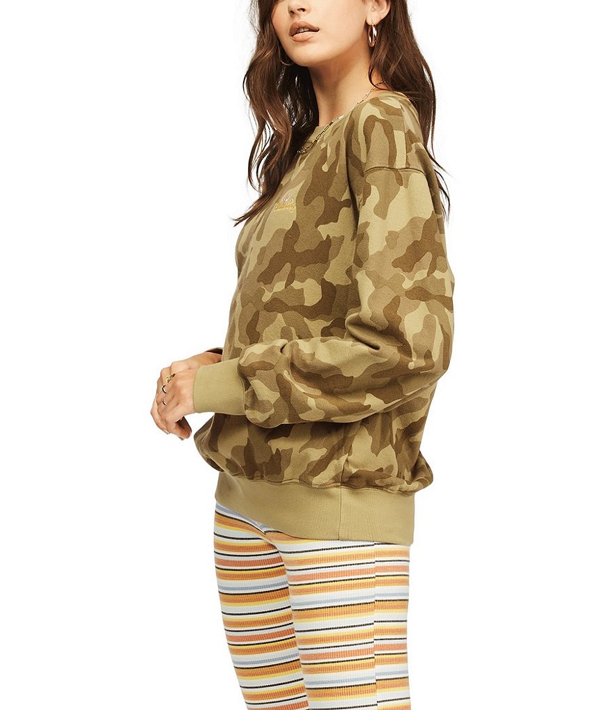 Billabong After Surf Camo Print Sweatshirt