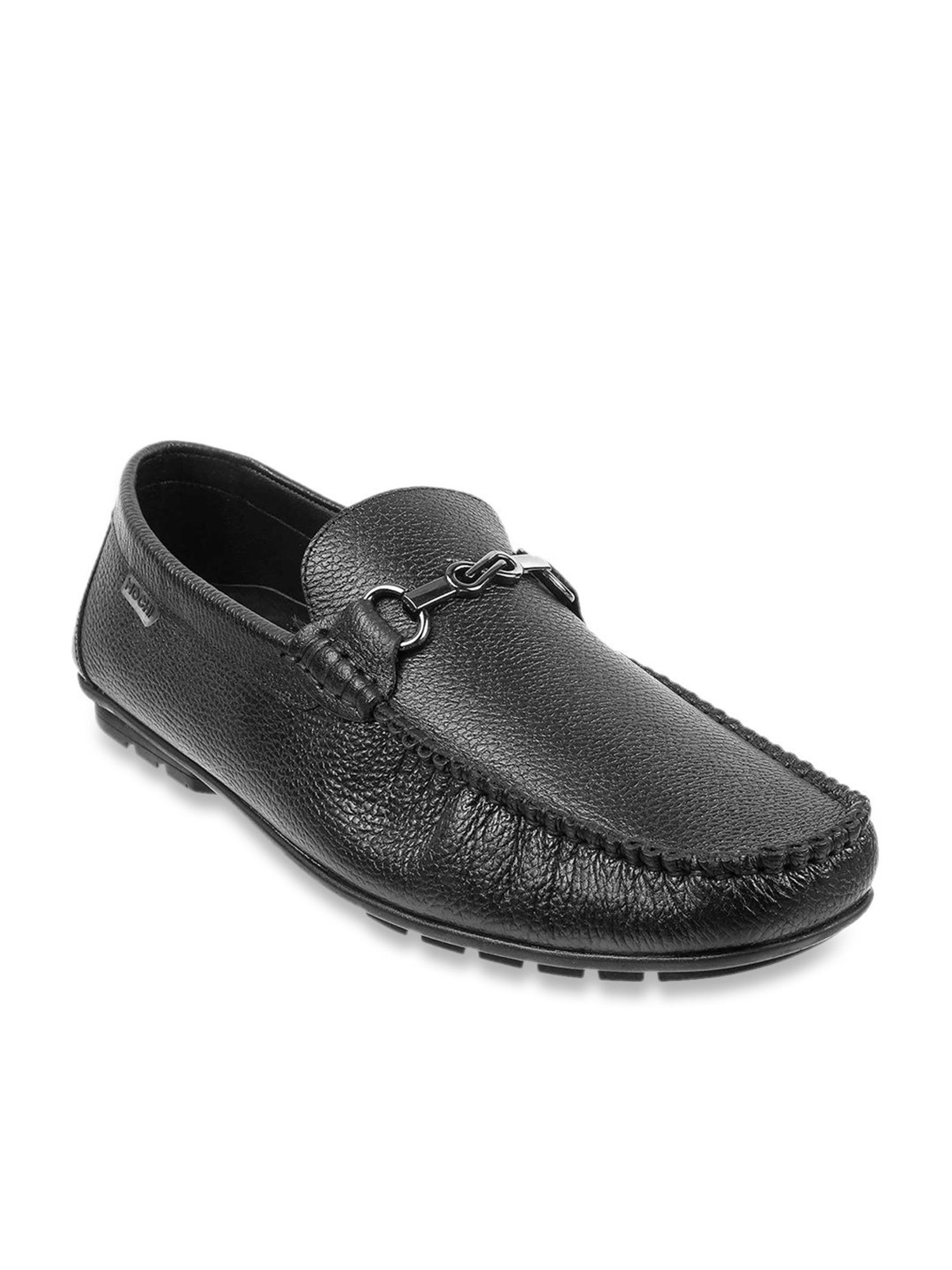 Mochi Men's Black Casual Loafers