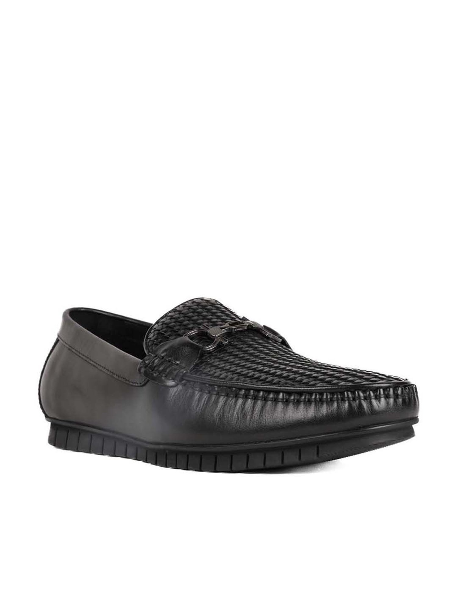 Cobblerz Men's Black Casual Loafers
