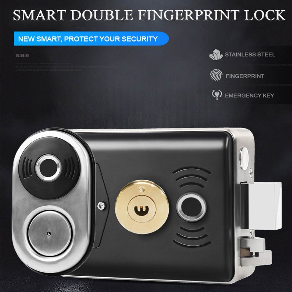 Smart Fingerprint Lock Door Entry Electronic Portable Home Office Easy Install (#B HF-014B Fingerprint)