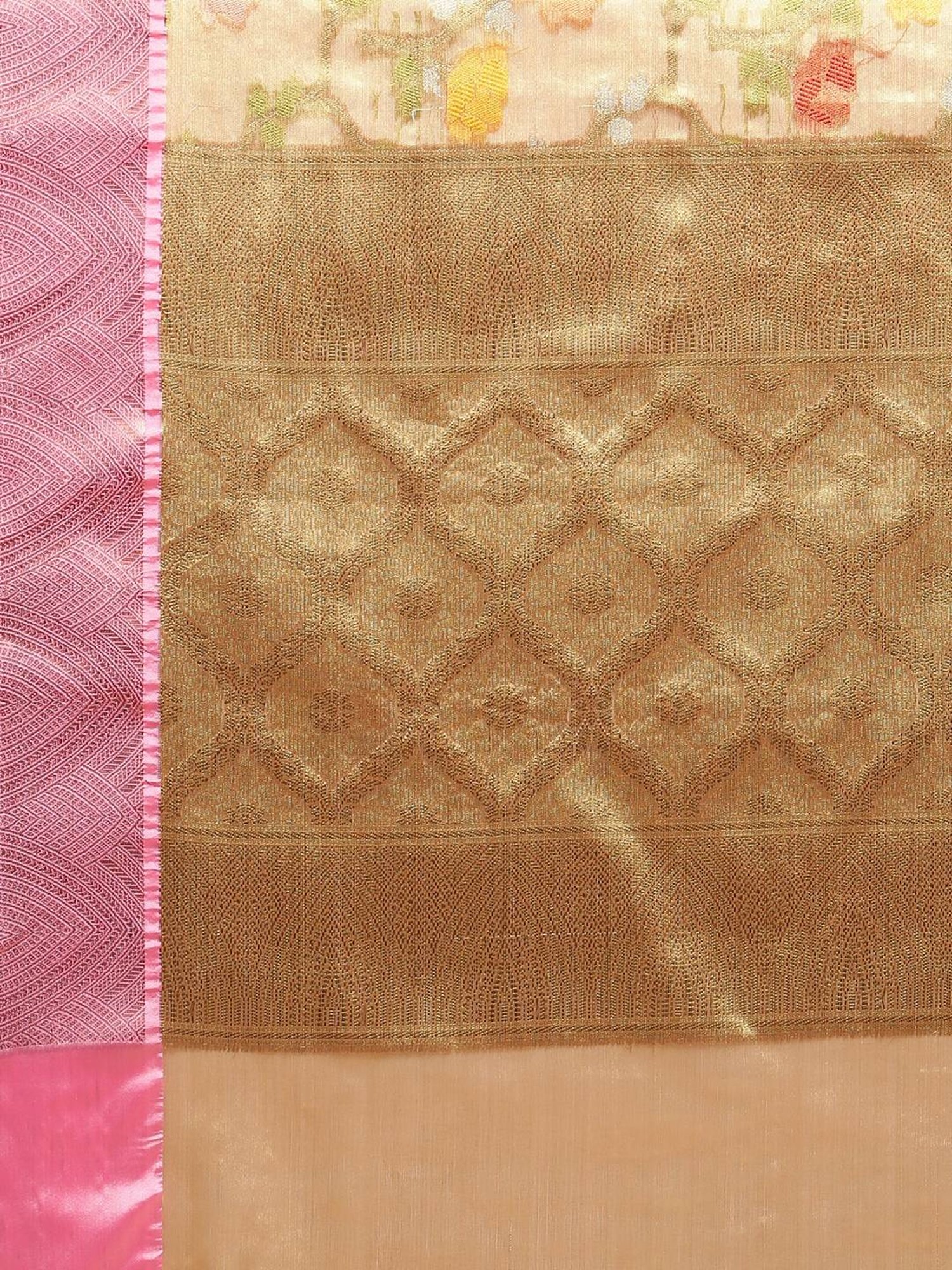 Banarasi Silk Works  Woven Saree with Blouse