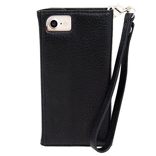 Case-Mate Leather Wristlet Folio Case for iPhone SE/8/7/6/6s - Black