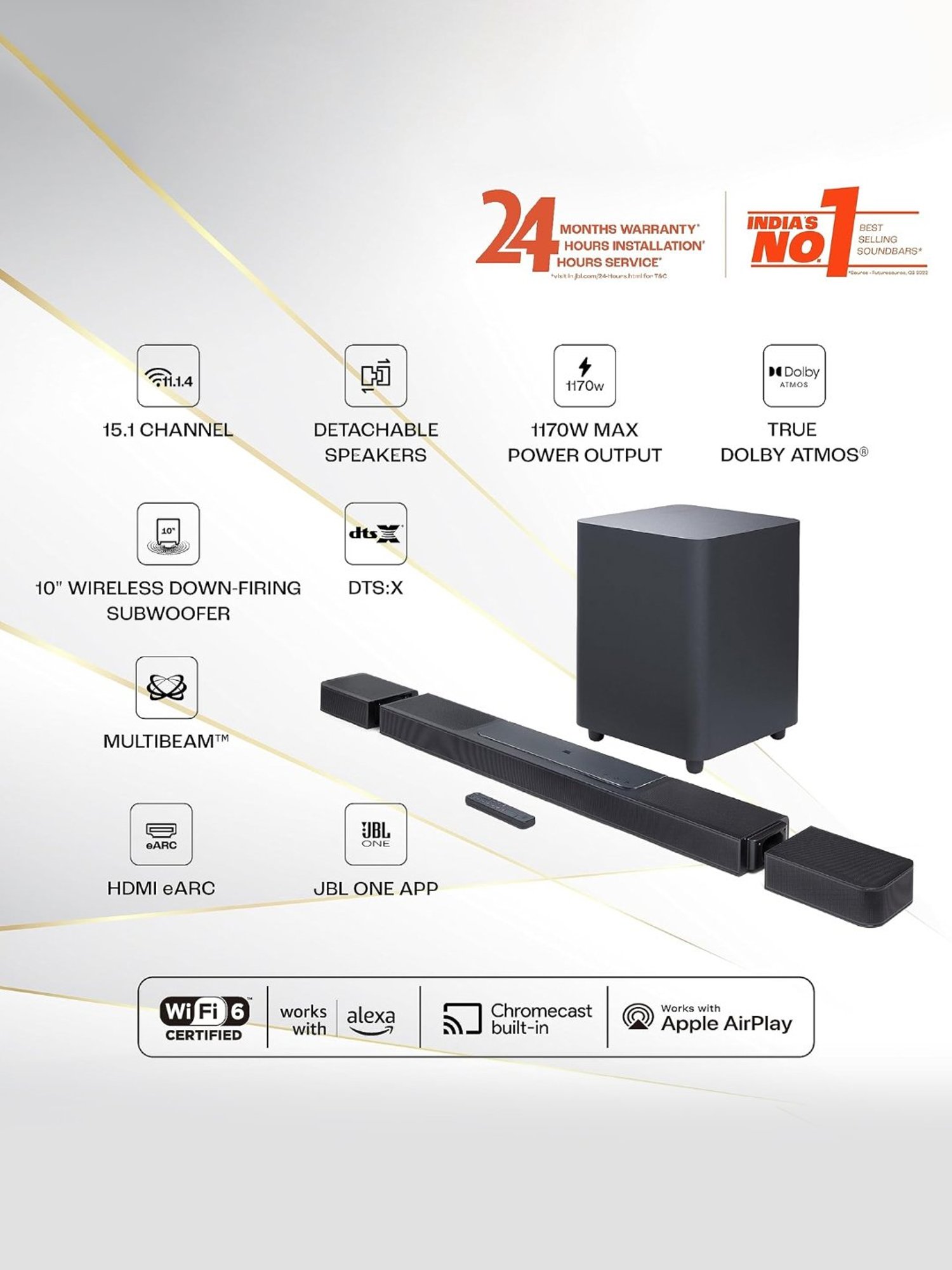 Portronics Decibel 24 | 10W Bluetooth Soundbar Speaker With In Built Mic (Black)