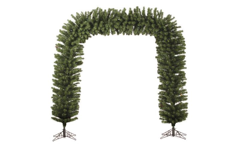 Darice 9' x 8' Unlit Artificial Christmas Huge Pine Archway Decoration