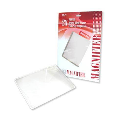 Carson Page Magnifier 2x Rigid-Frame Full Page Magnifier DM-21