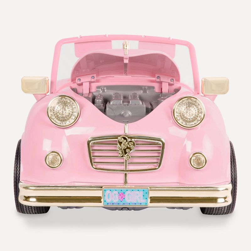 Our Generation In the Driver Seat Retro Cruiser - Pink Convertible for 18" Dolls