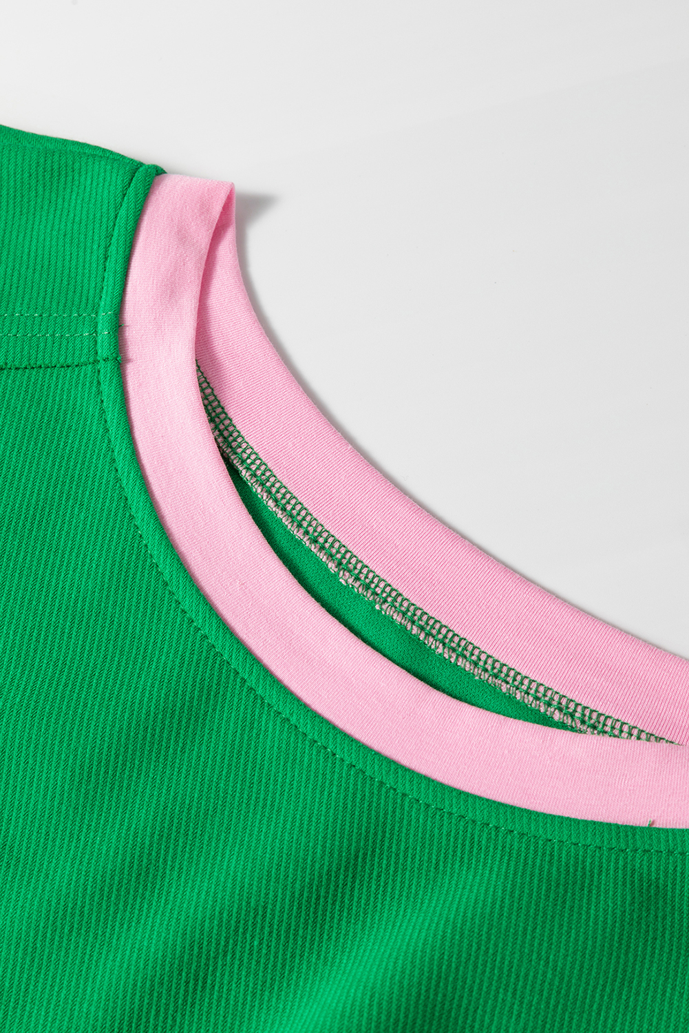 Skobeloff Textured Ruffle Split Top and Drawstring Shorts Set