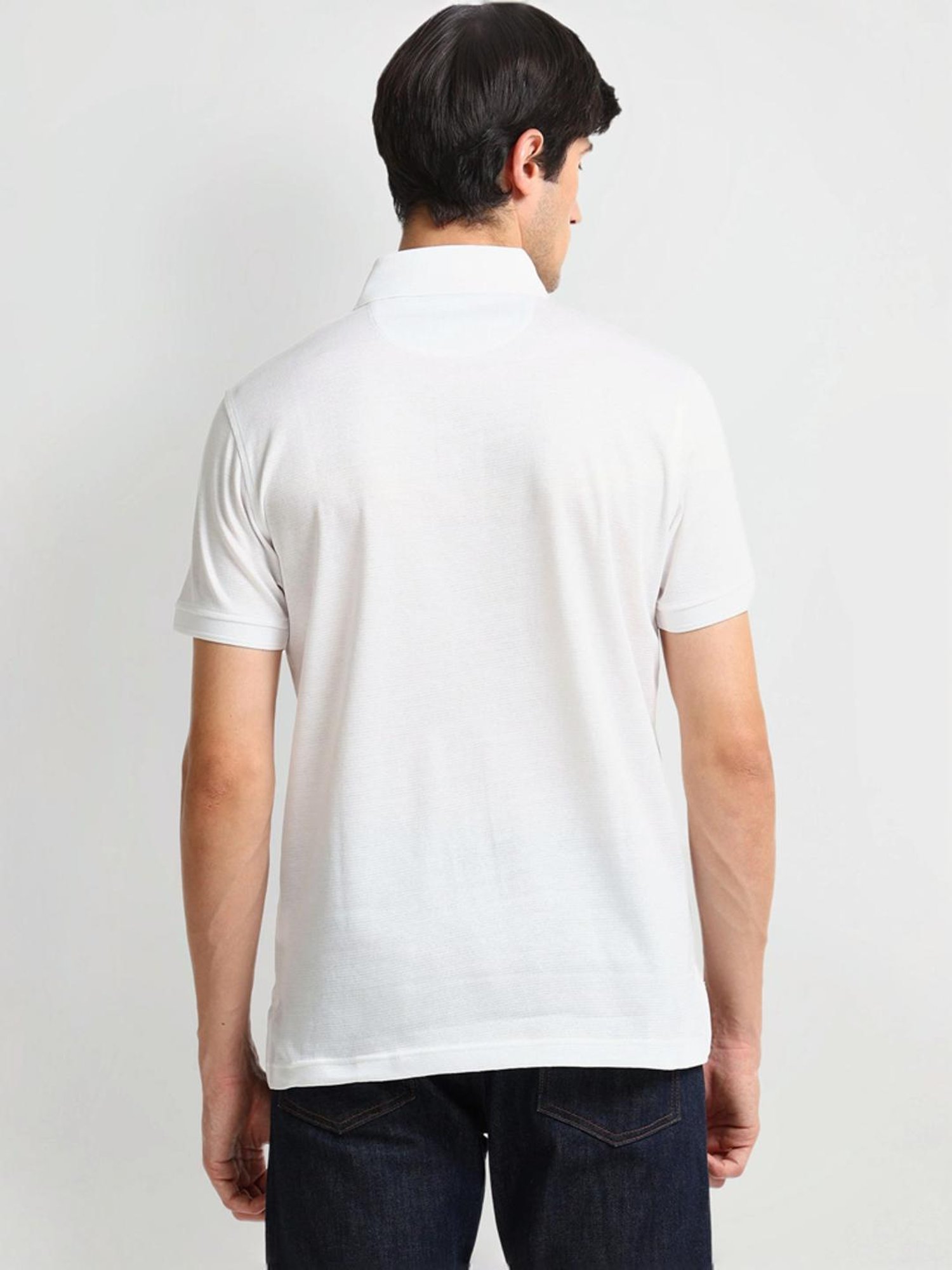 Arrow White Regular Fit Polo T-Shirt