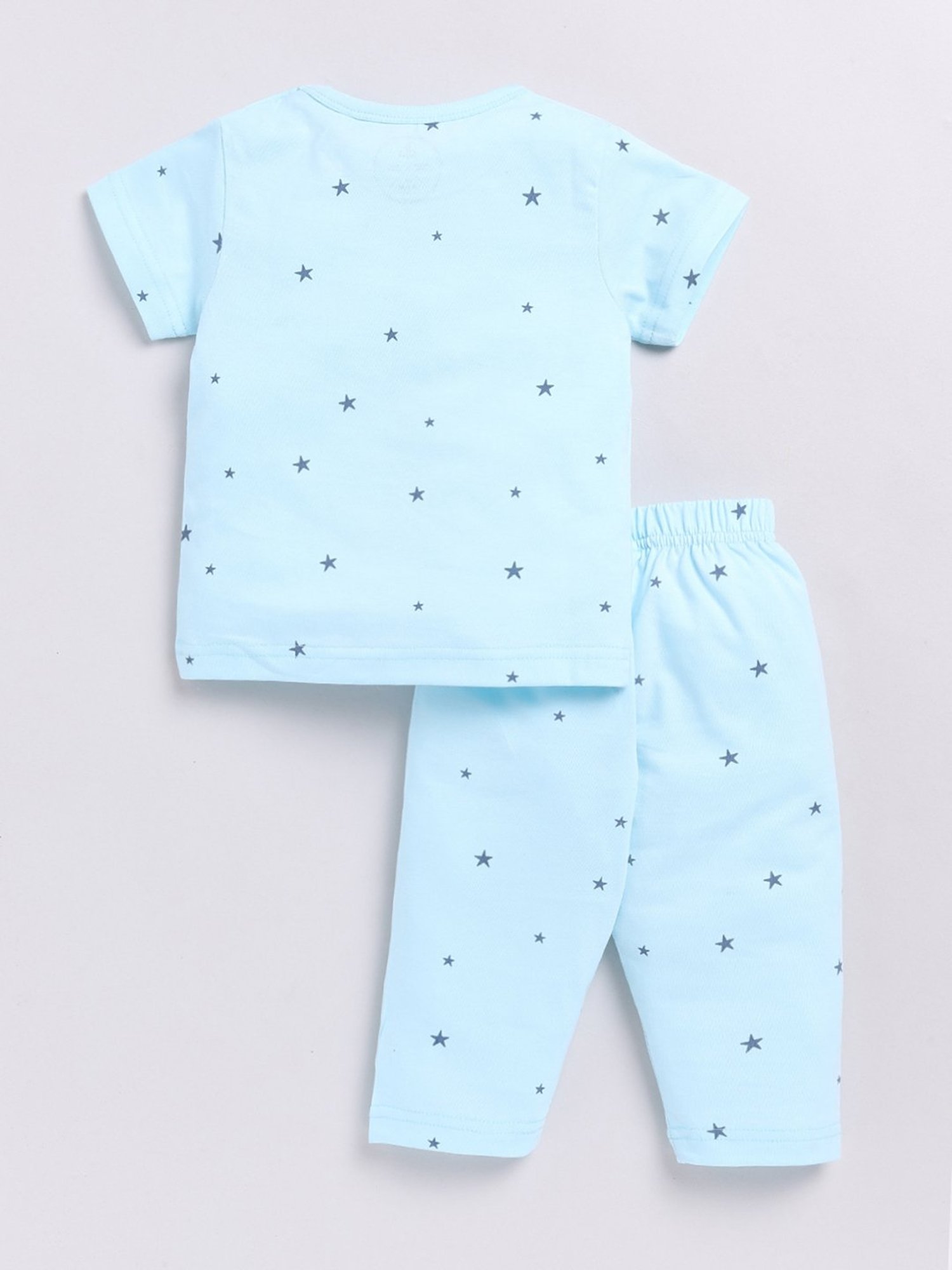 Clt.s Boys Light Blue Printed T-Shirt with Pants