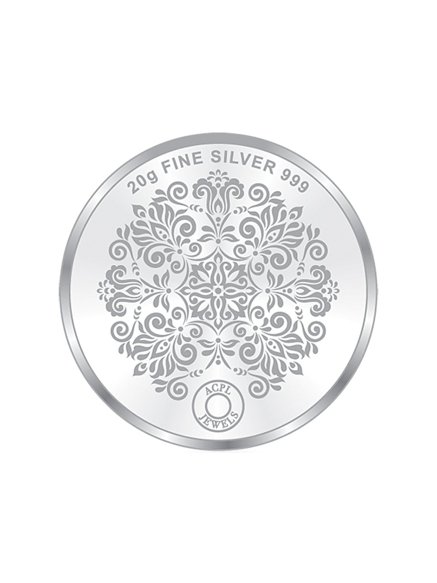 Taraash Lakshmi Ganesha 999 20gm Silver Coin by ACPL