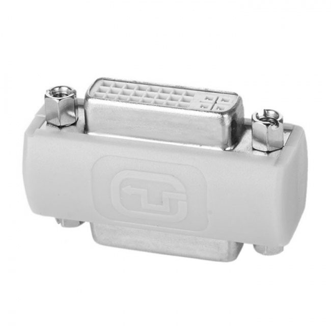 FVH DVI 24+5 Female to DVI 24+5 Female VIDEO Converter Adapter 180 degree extender DV-025-WH