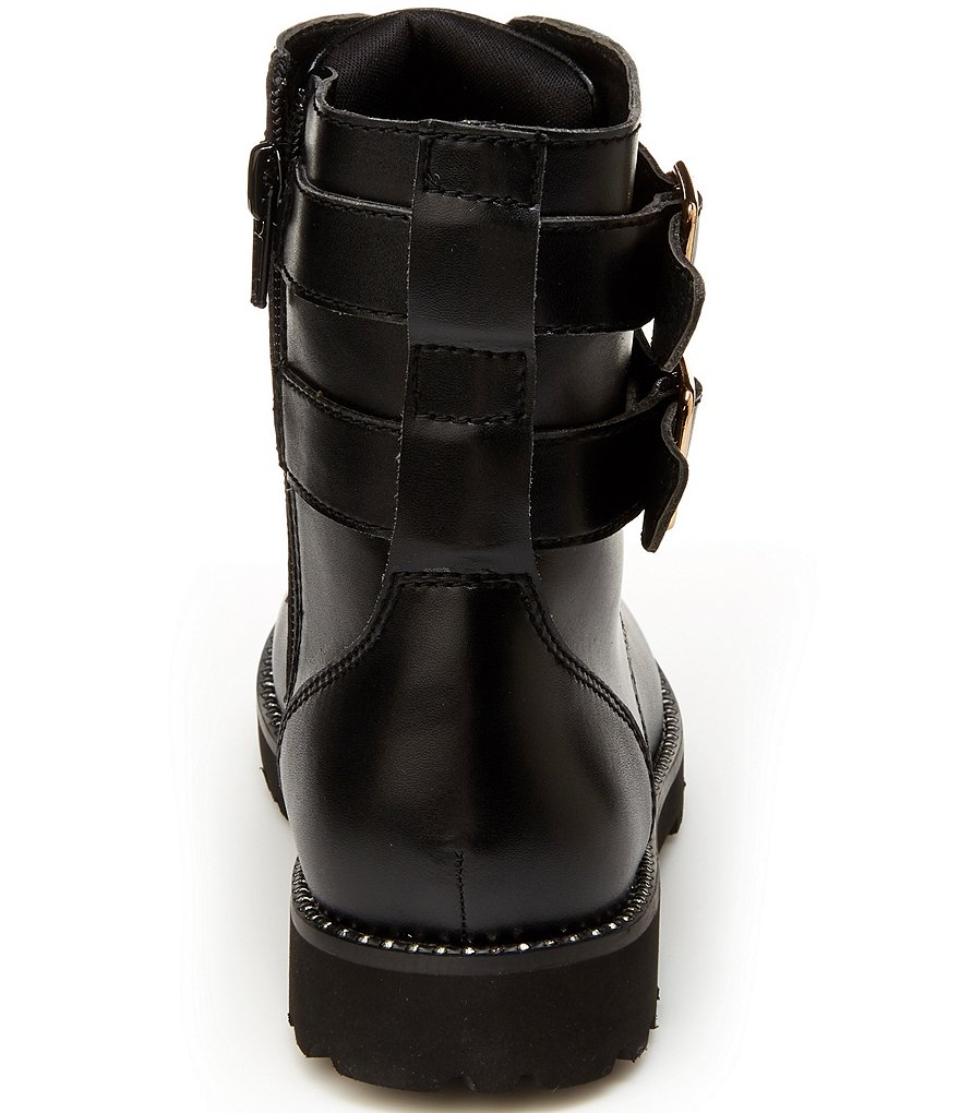 Kurt Geiger London Girls' Mini Stoop Leather Combat Boots (Youth)