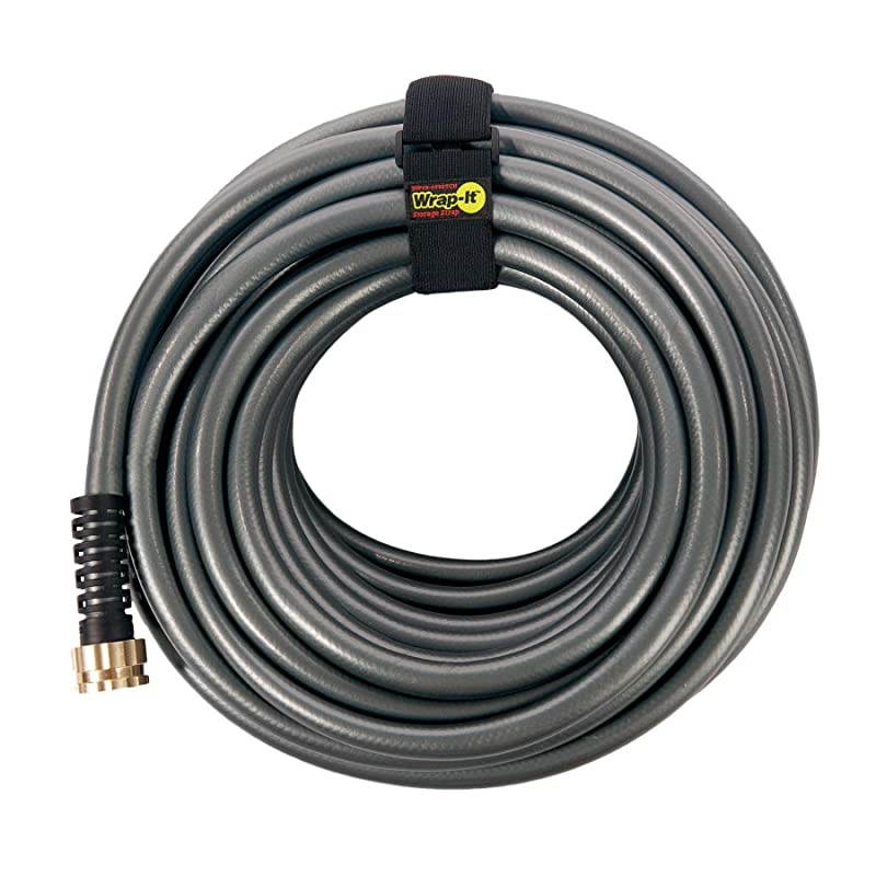 WrapIt Storage Straps 24quot 4 Pack Elastic Hook and Loop Cinch Straps Garden Hose Strap Pool Hose Organizer Cables Straps Extension Cord Wrap Garage and RV Storage Accessories