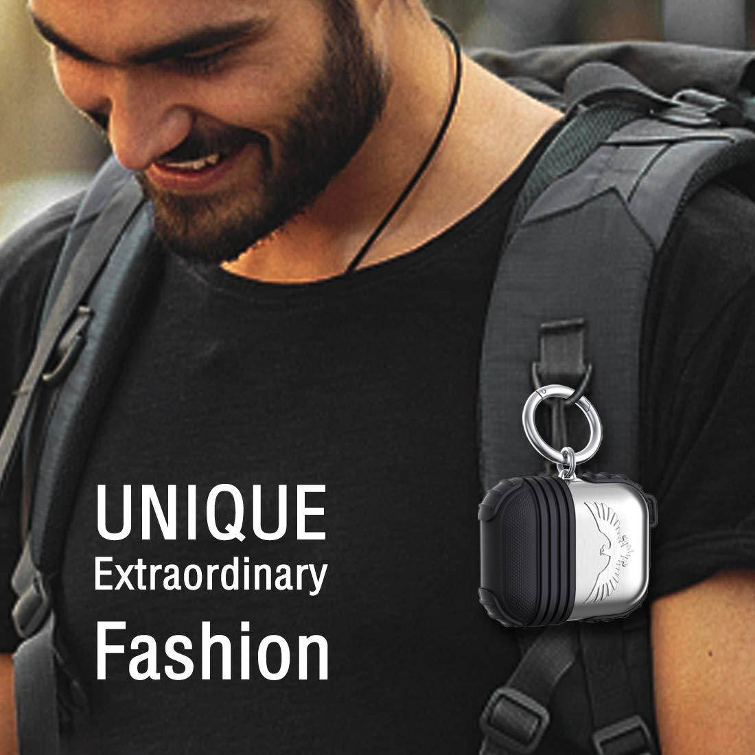 Silicone Maid LLC Compatible Air Pod Holder Portable Anti-Lost Strap Silicone Case Compatible Apple AirPods (Penguin)