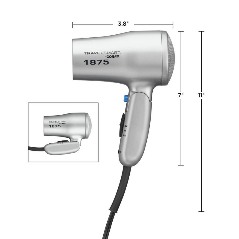 Travel Smart by Conair Dual Voltage Hair Dryer - 1875 Watt