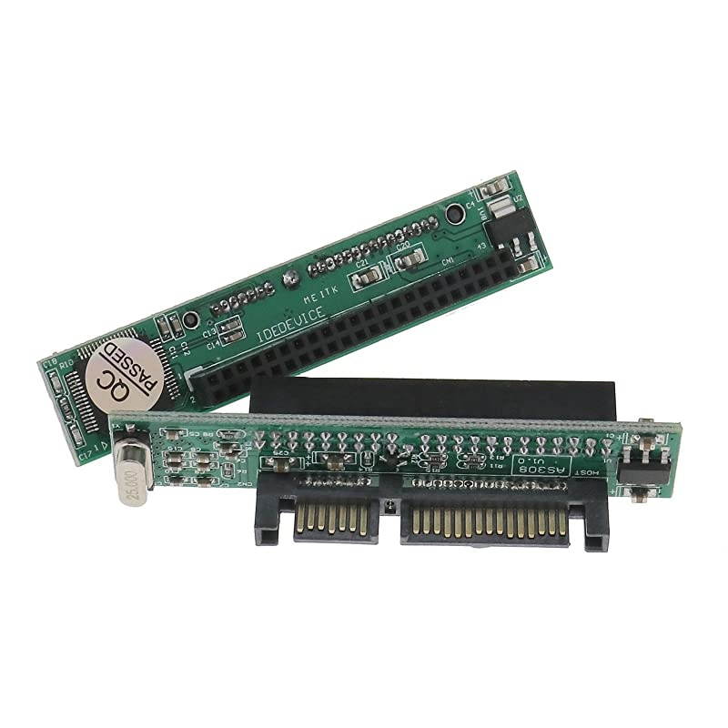 2Pcs IDE to Sata Adapter 44 Pin 25 HDD Ssd Laptop Hard Drive Female to 22Pin7+15 Pin Male Sata Converter Cards