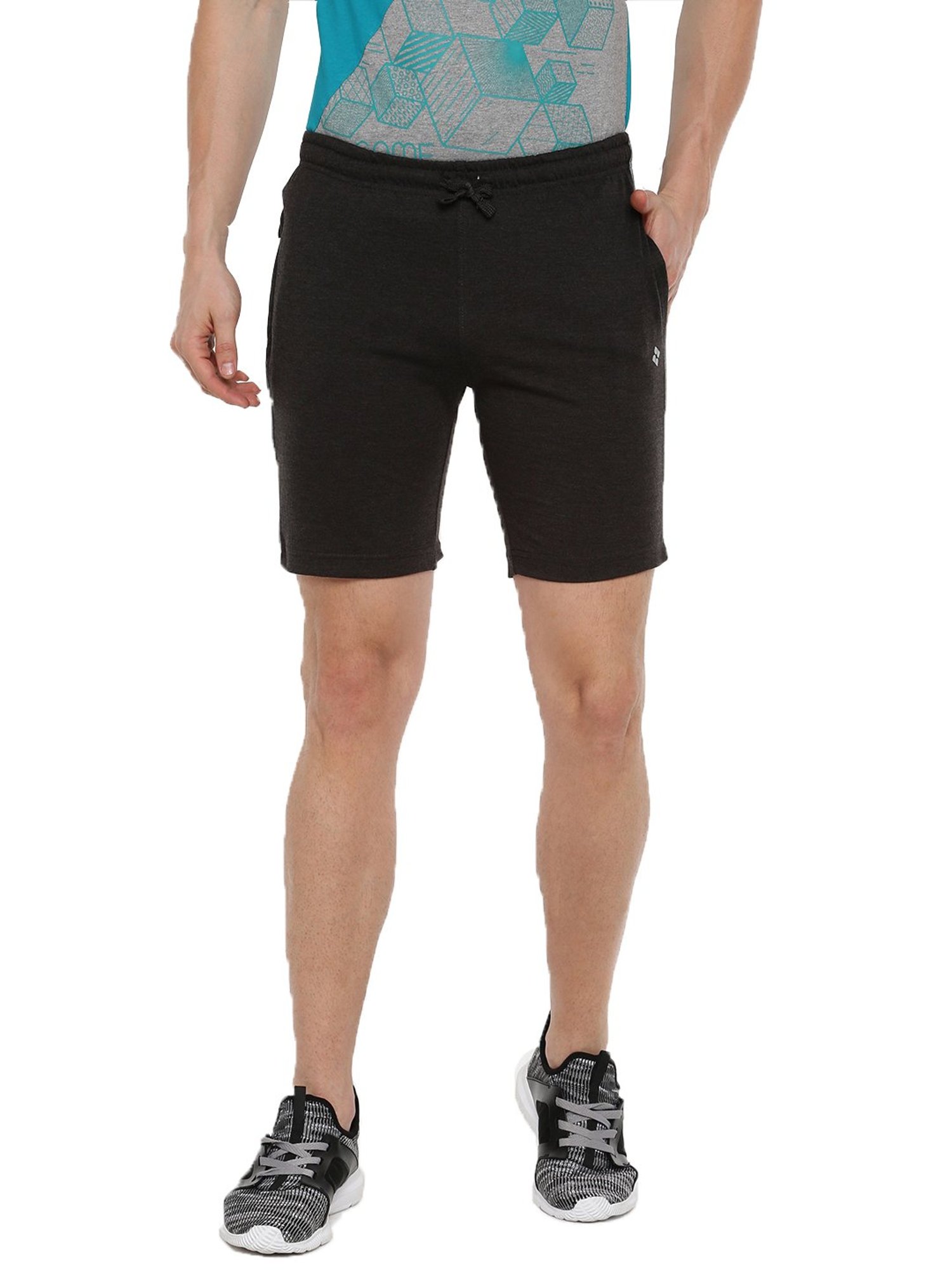Dollar Grey Cotton Regular Fit Shorts