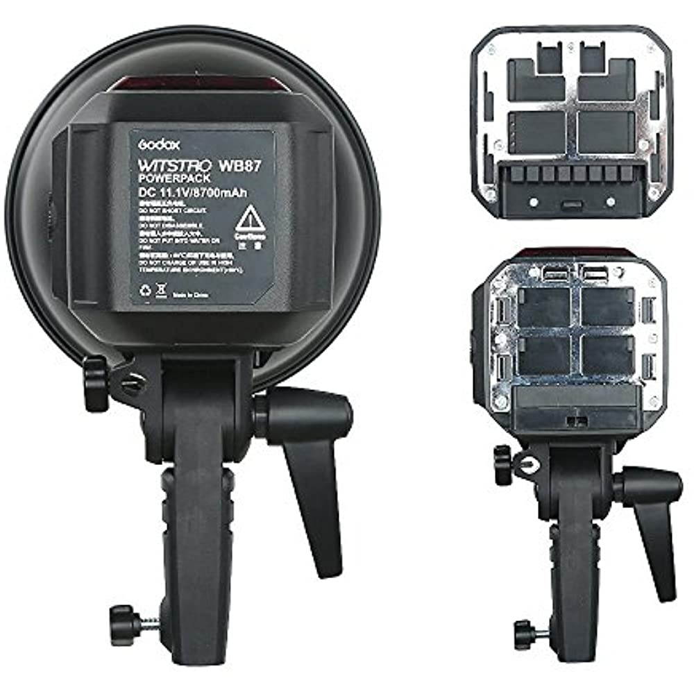 Godox AD600BM Bowens Mount 600Ws GN87 High Speed Sync Outdoor Flash Strobe Light with 2.4G Wireless X System, 8700mAh Battery to Provide 500 Full Power Flashes Recycle in 0.01-2.5 Second
