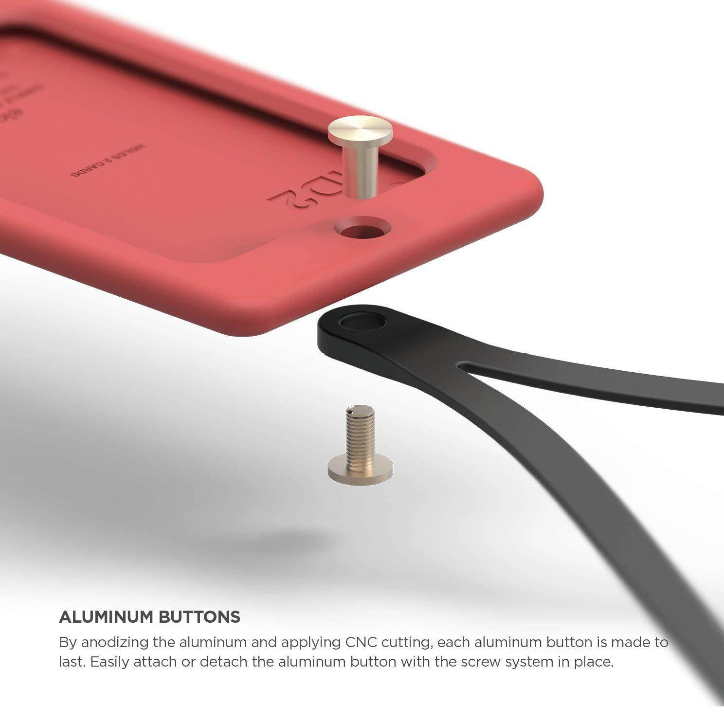 elago ID2 Silicon ID Card Holder (Able to Hold 2 Cards) (Italian Rose)