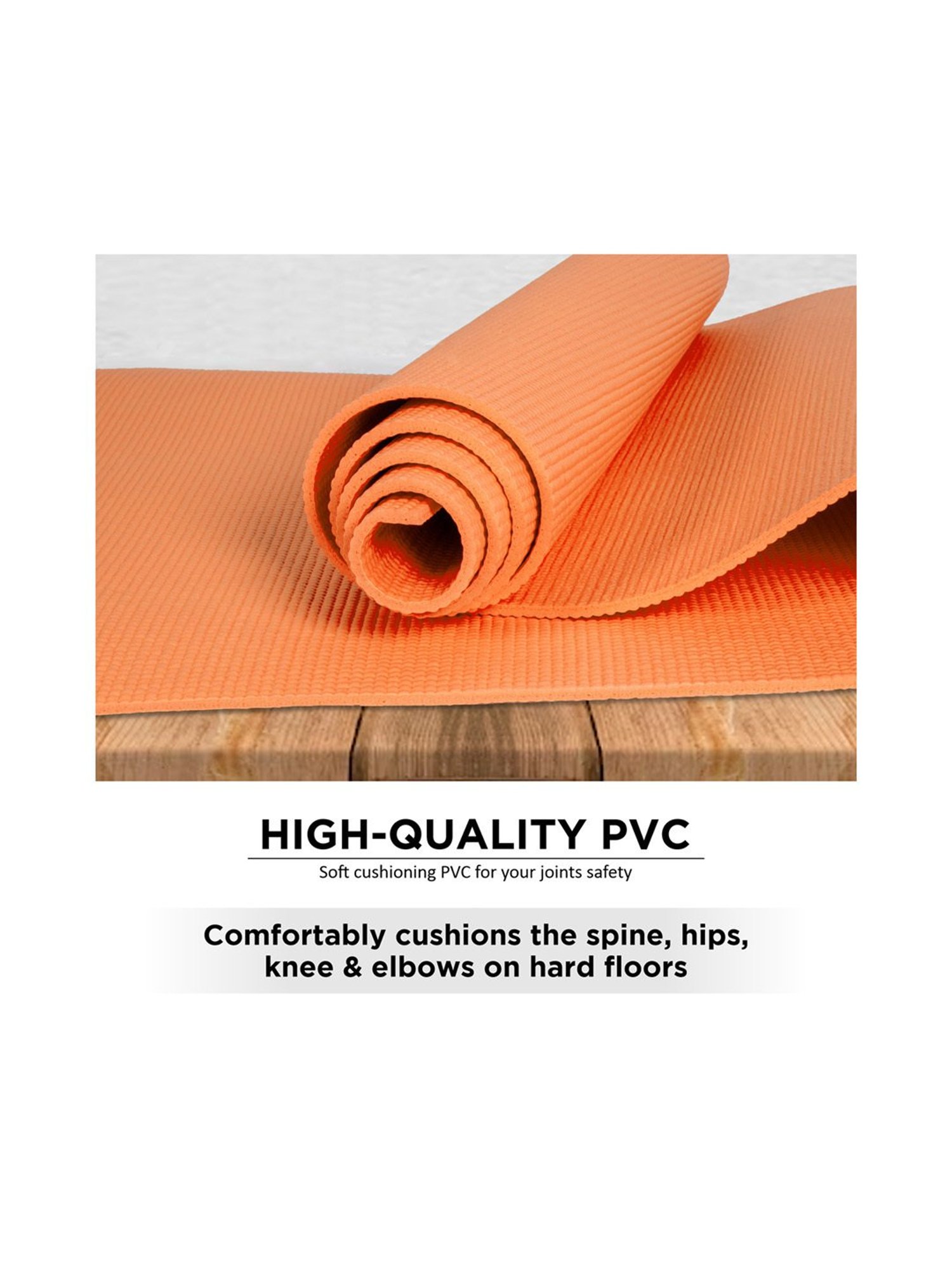 Vector X Non-Toxic Phthalate Free Yoga Matt (Orange) Size - 6MM