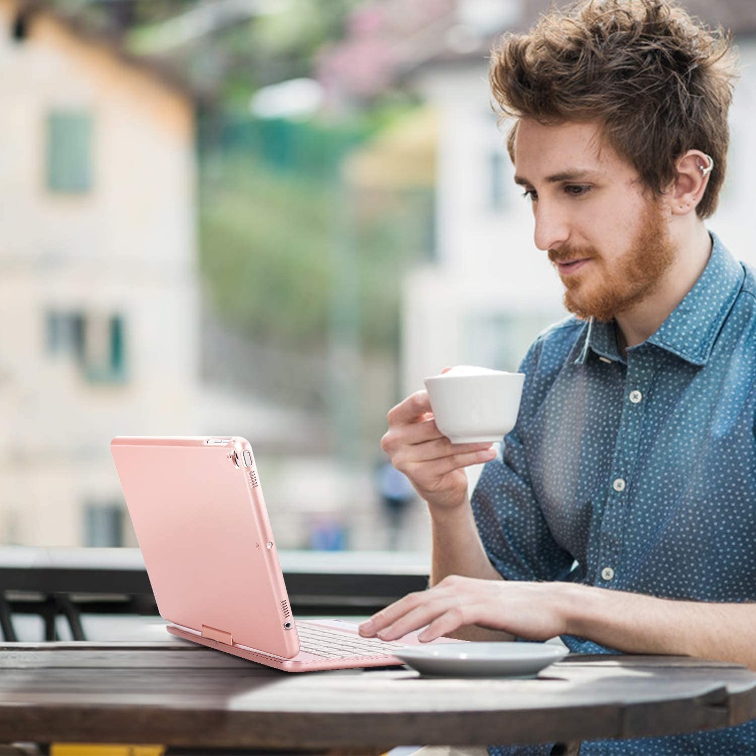 UAG Designed for Microsoft Surface Go 2 / Surface Go Case Scout w/Handstrap [Black] Rugged Military Drop Tested Protective Cover