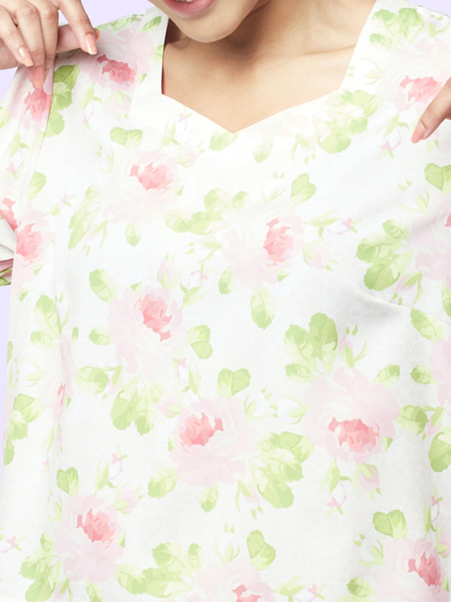 YU by Pantaloons Off-White Printed Top