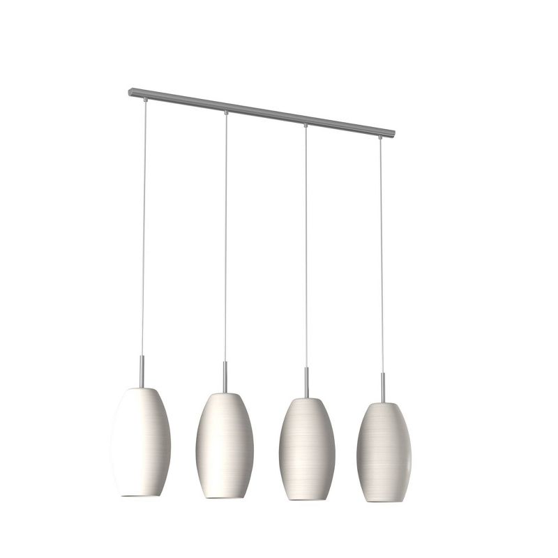 Batista 1 Multi Light Pendant Ceiling Light 39.5 " Matte Nickel - Eglo