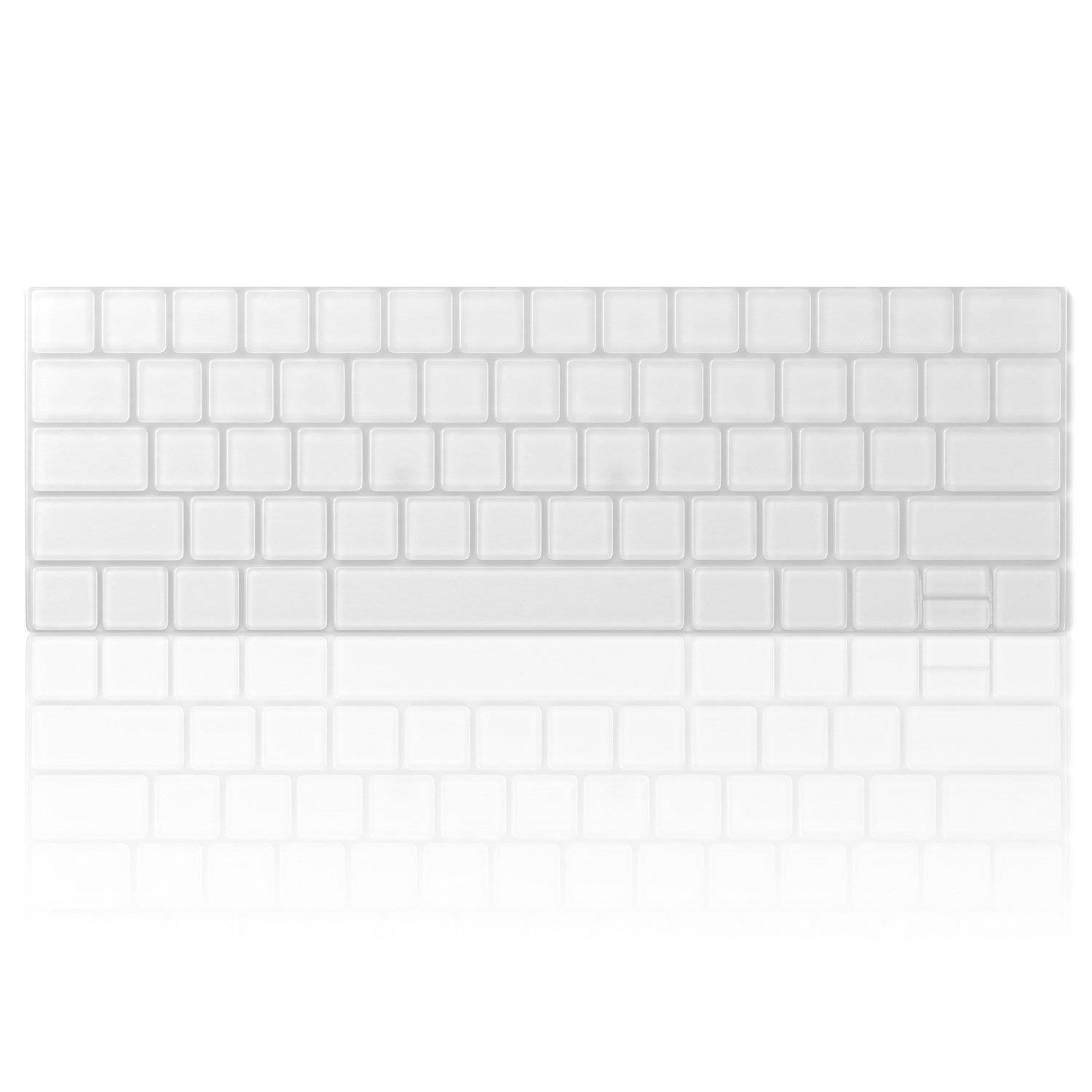 Kuzy - MacBook Pro Keyboard Cover for NEWEST MacBook Pro with Touch Bar 13" or 15" (A1989 A1990 A1706 A1707) Release 2018 2017 2016 MacBook Keyboard Cover Premium Ultra Thin Protector TPU Skin - CLEAR