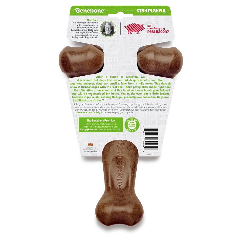 Benebone Wishbone Giant Bacon - Brown