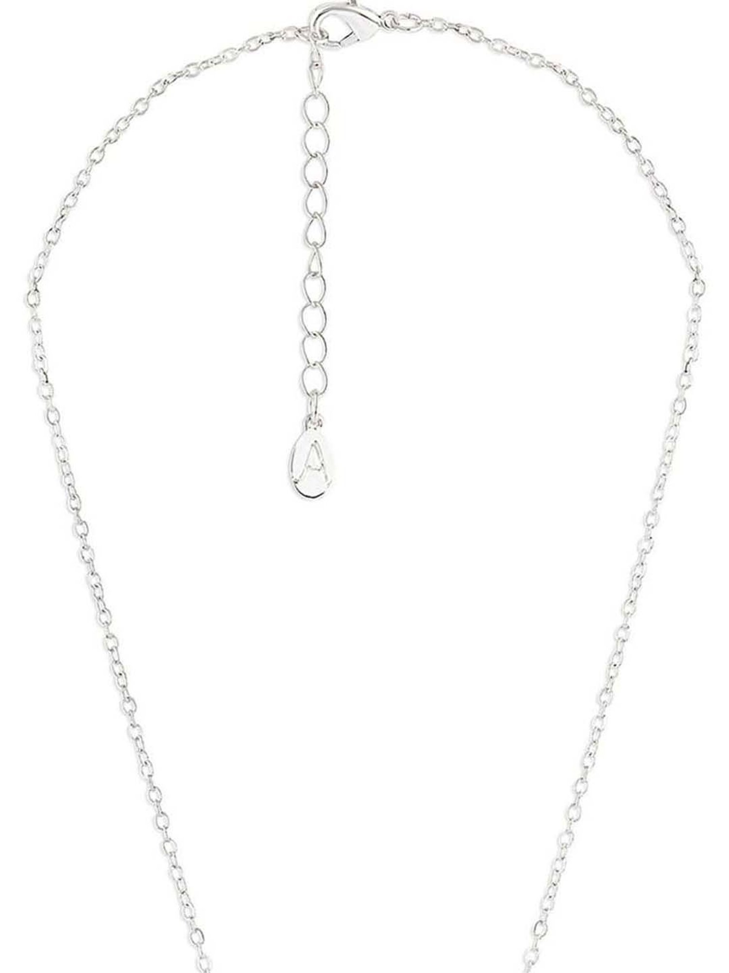 Accessorize London Women's Silver Linked Circles Pendant Necklace