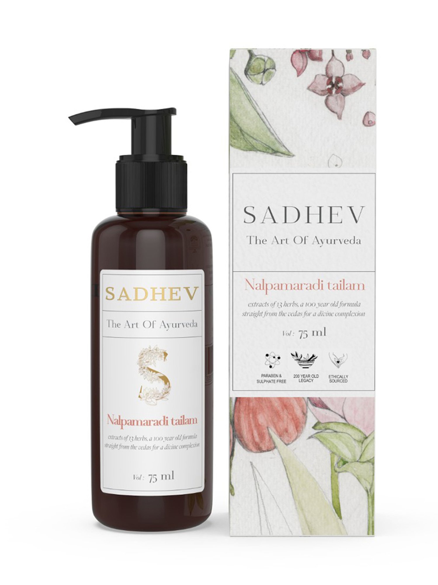 SADHEV The Art Of Ayirveda Nalpamaradi Tailam - 75 ml