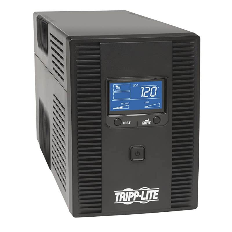 OMNI1500LCDT 1500VA UPS Battery Back Up AVR LCD Display 10 Outlets 120V 810W Tel & Coax Protection USB, 3 Year Warranty & $250,000 Insurance, Black