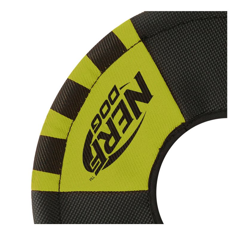 NERF Trackshot Toss and Tug Ring Pet Toy - Green - 9"