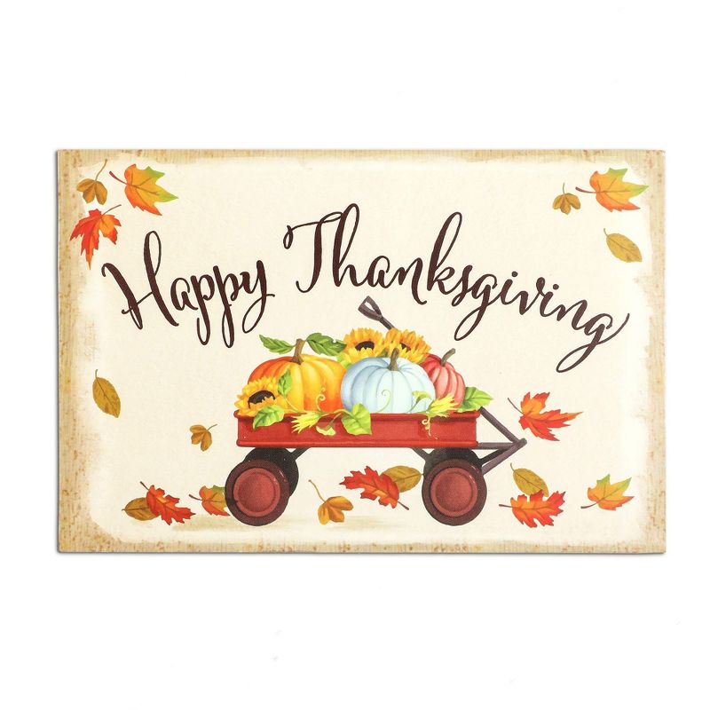 96-Pack Happy Thanksgiving Postcards in Fall & Pumpkin Design, 4x6 inches