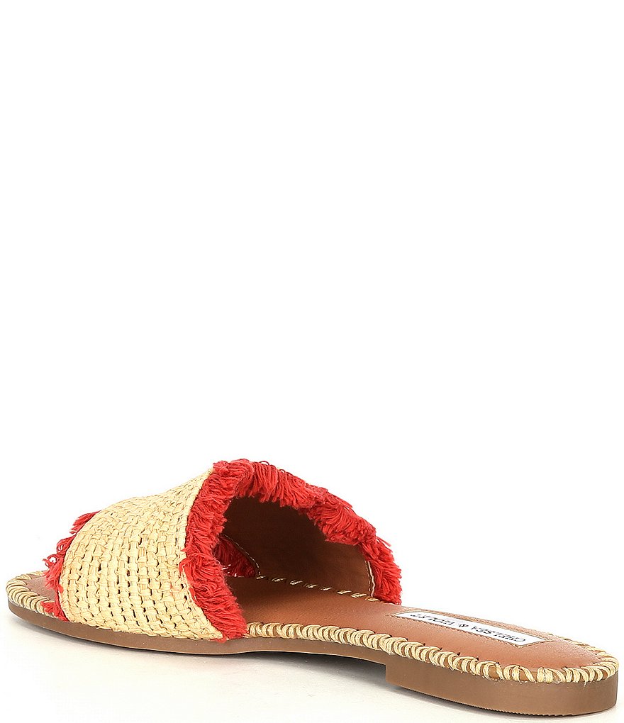 Chelsea & Violet Rafa Fringe Flat Sandals