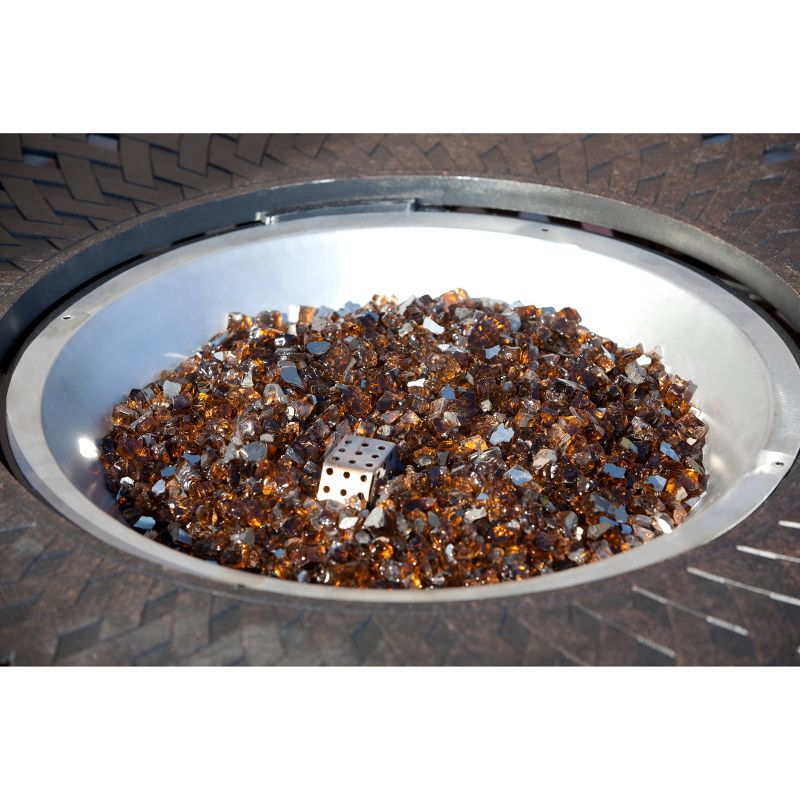 American Fireglass 10 LB Bag 1/2 Inch Reflective Fireplace & Firepit Fire Glass, Copper