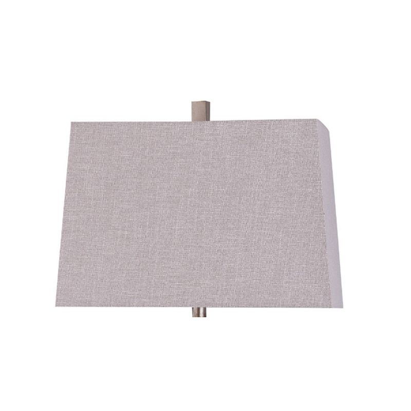 Wembley Ribbed Urn Table Lamp with Tapered Rectangle Shade Brown - StyleCraft