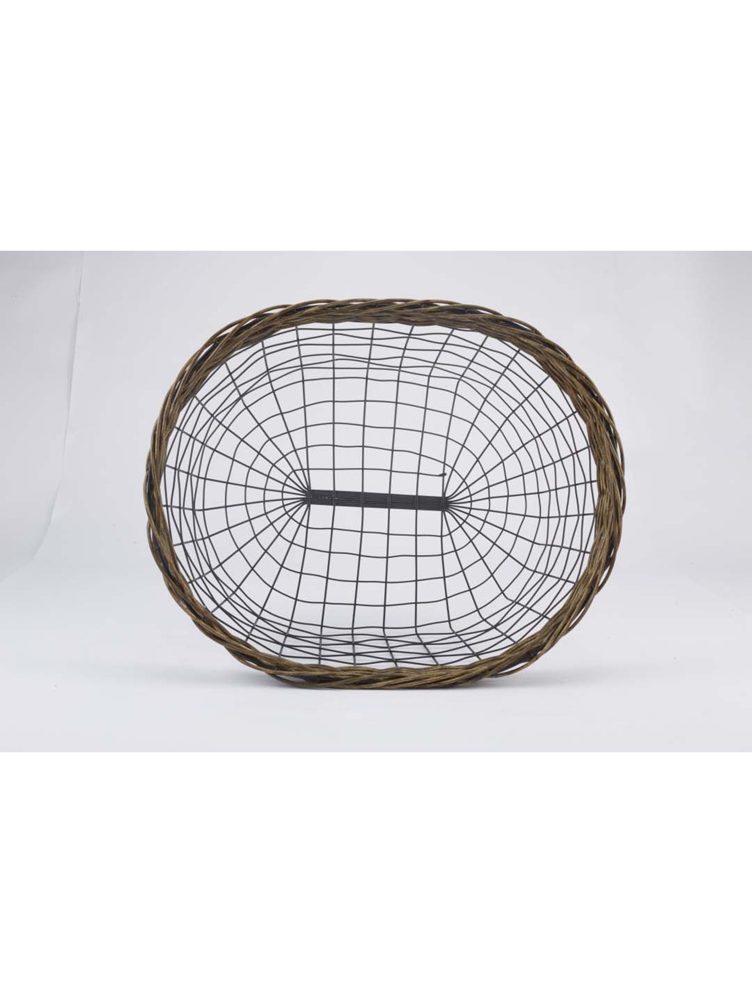 NATURALLYOURS Black Iron Wire Storage Basket - Set of 1