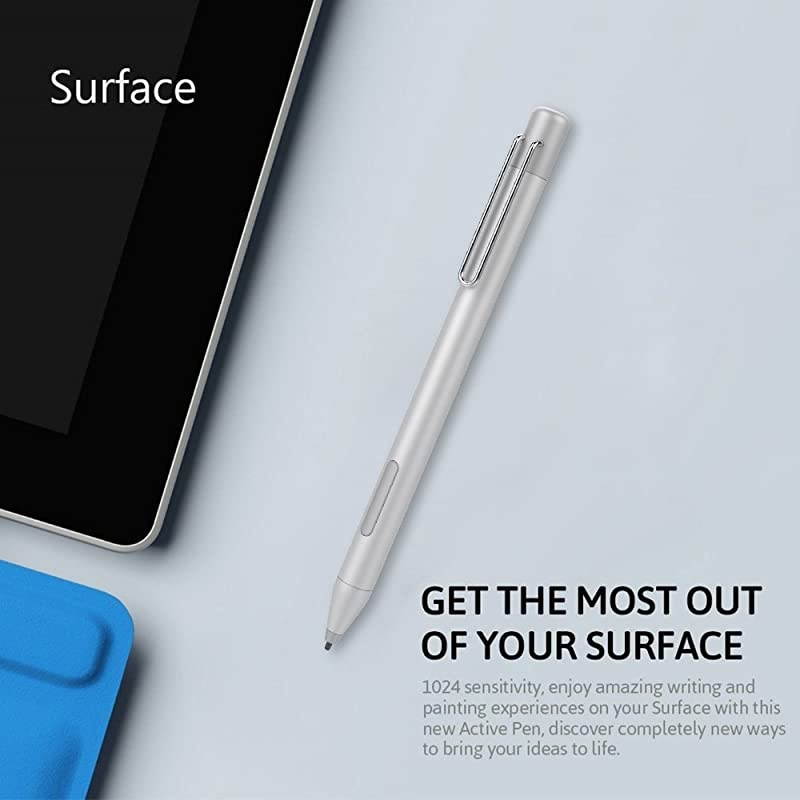 Pen Active Stylus for HP Spectre x360 13AC023DX X2 12C012DX 13AC013DX 13AC033DX 15BL012DX 15BL112DX HP Envy 360 15MBP012DX HP Pavilion X360 11MAD013 14MBA013DX Silver